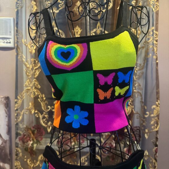 Hot Topic [Social Collision] 3-piece sold out sweater set *XS* - Picture 3 of 4